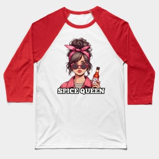 hot sauce messy hair woman Baseball T-Shirt